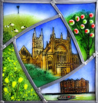 Gloucester stained glass panel